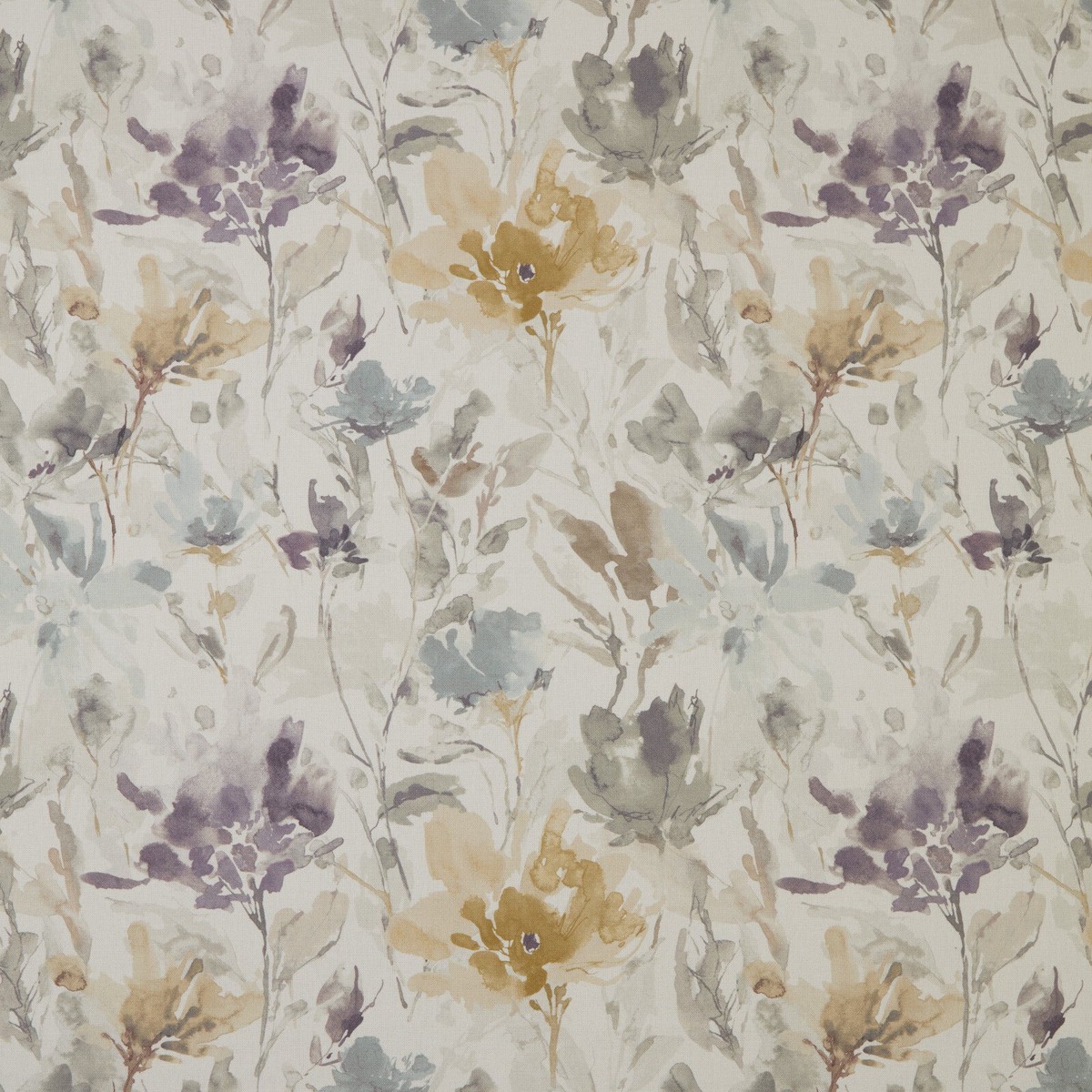 iLiv Cotton Curtain Fabric 2.6 Metres Water Meadow Cornflower Cushion Blind