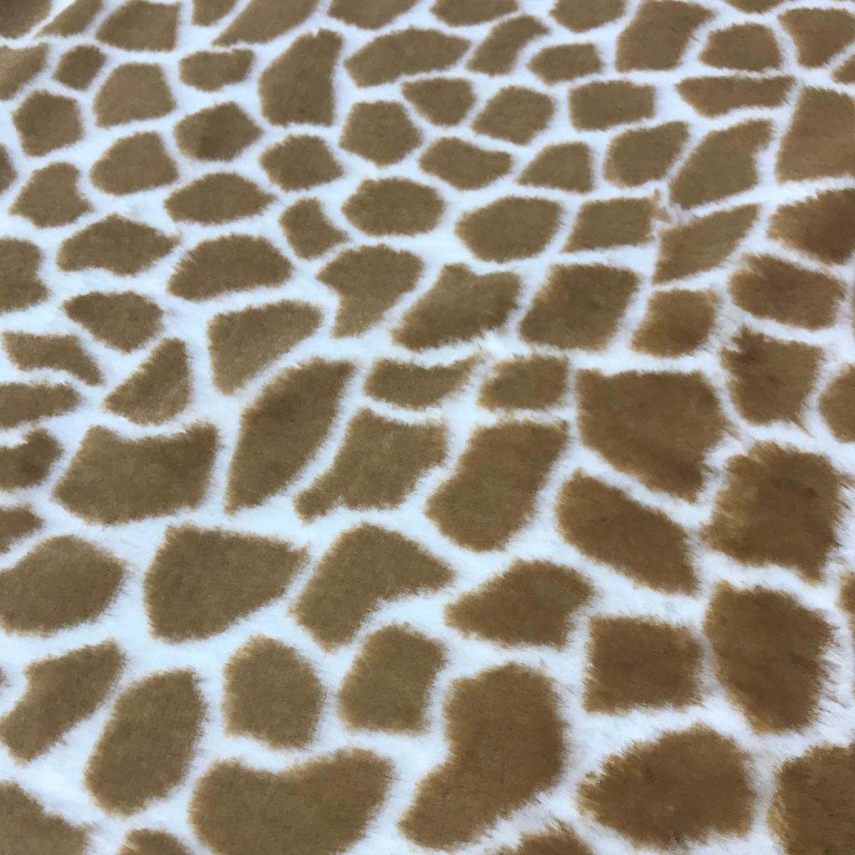 Giraffe Spots - Cuddle Minky Faux Fur Fabric