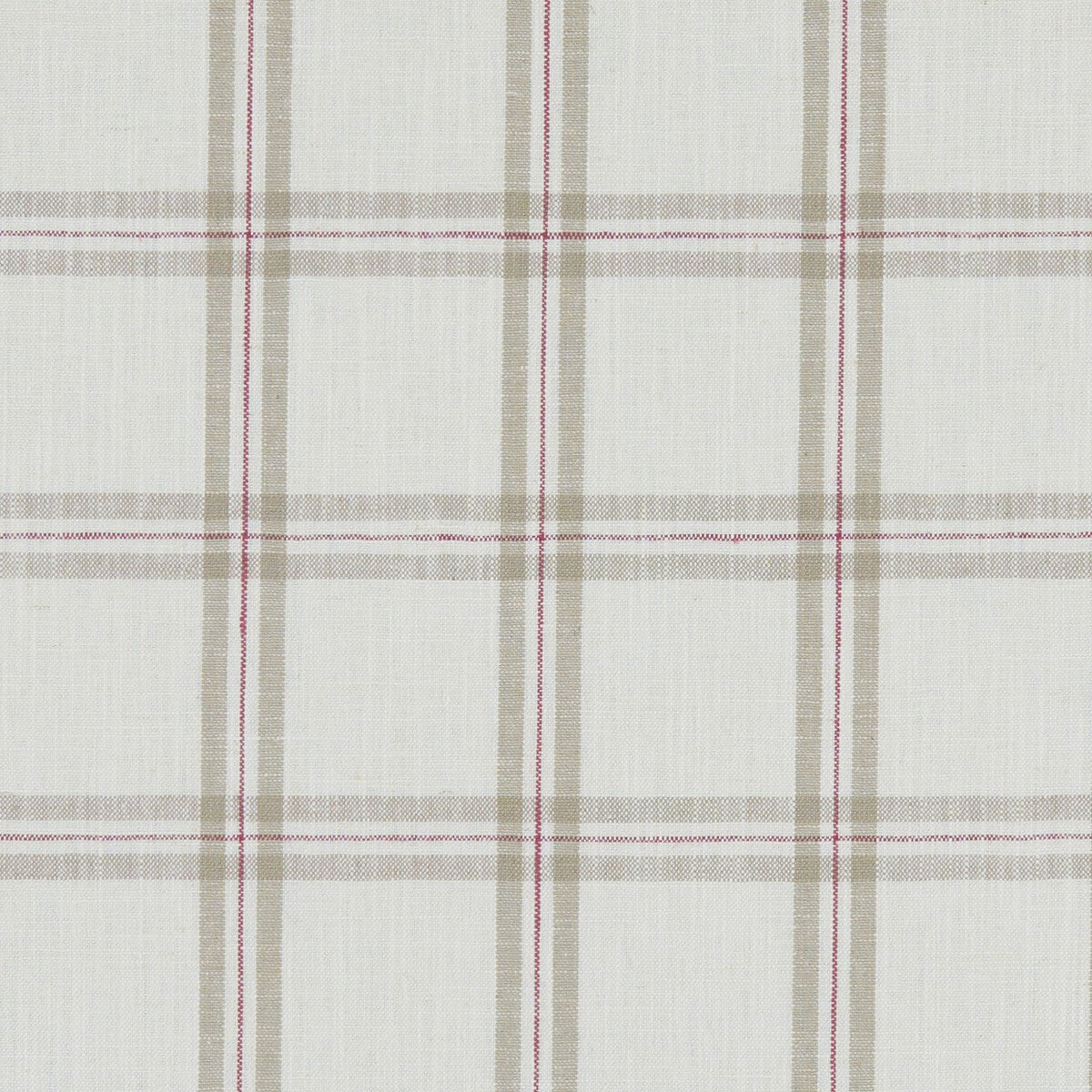 Kelmscott Raspberry/Linen Fabric