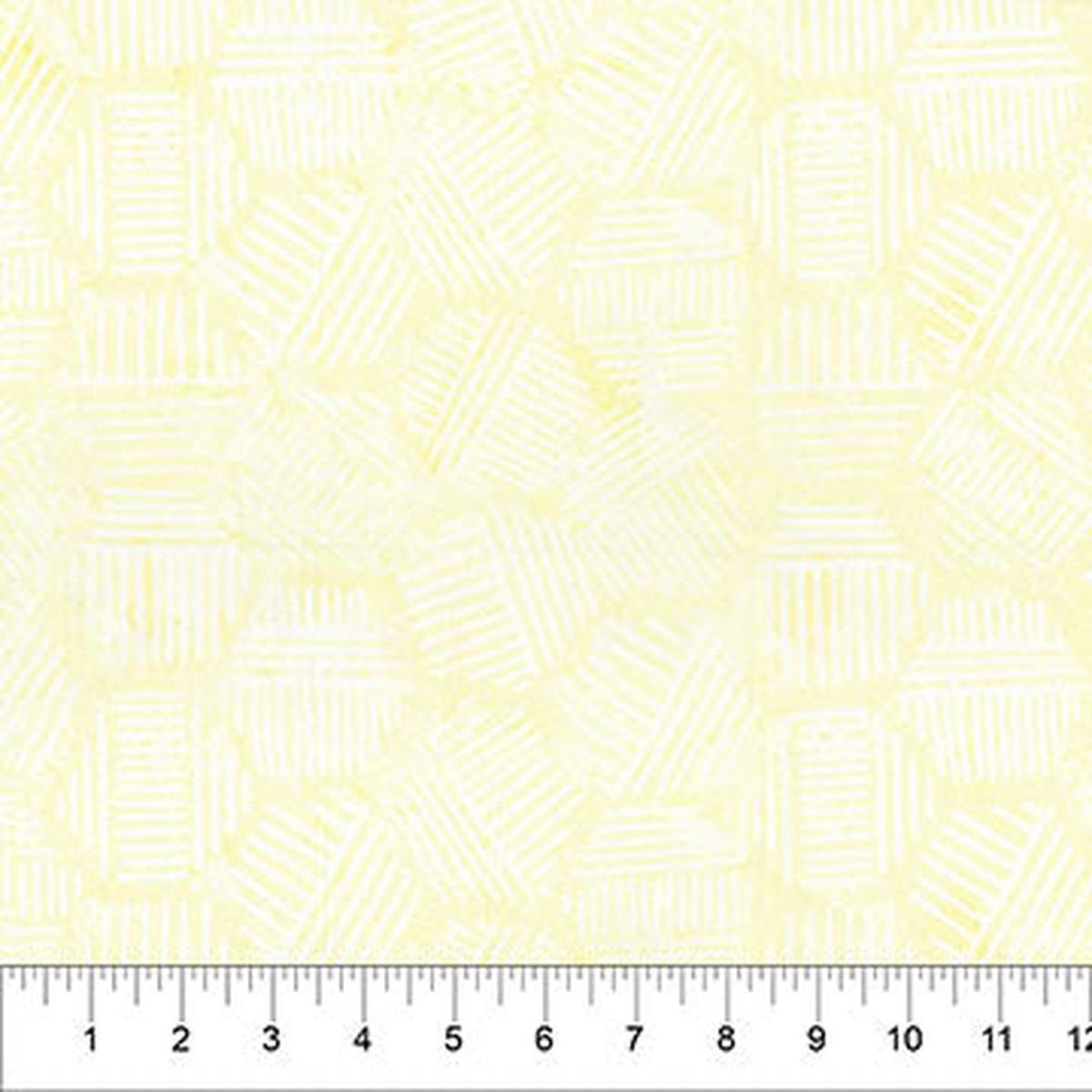 Banyan Pastel Yellow Hexies Neutral Cotton 44"/45" Fabric Per Yard