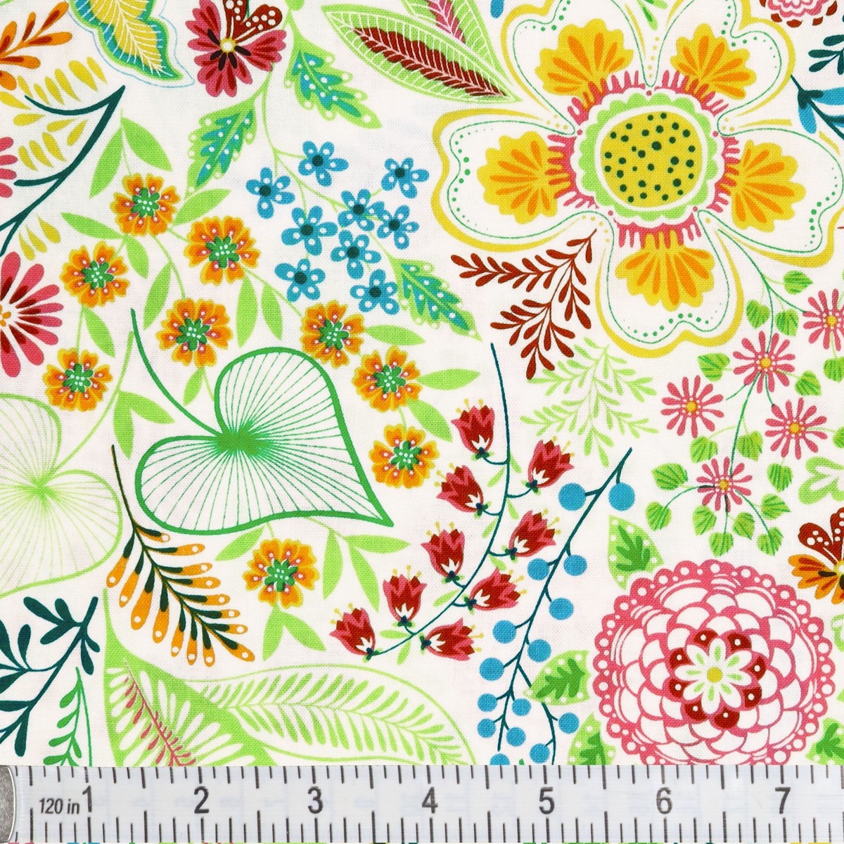 Color It Sunshine Fabric Collection - WhiteMulti