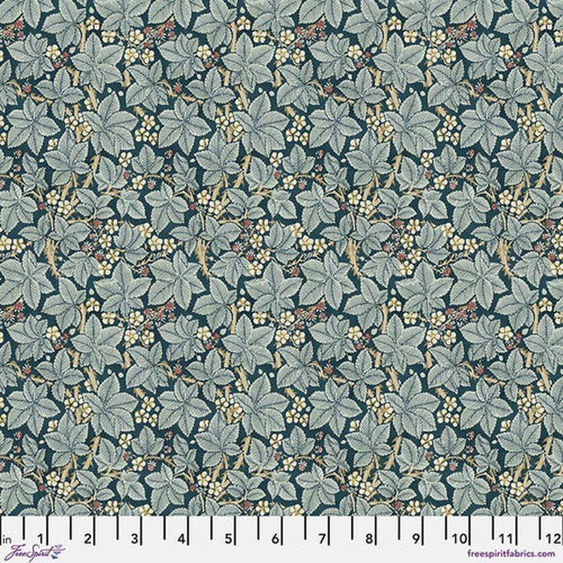 Fabric FreeSpirit Morris & Co. Indigo Bramble by the Quarter Yard PWWM056.INDIGO