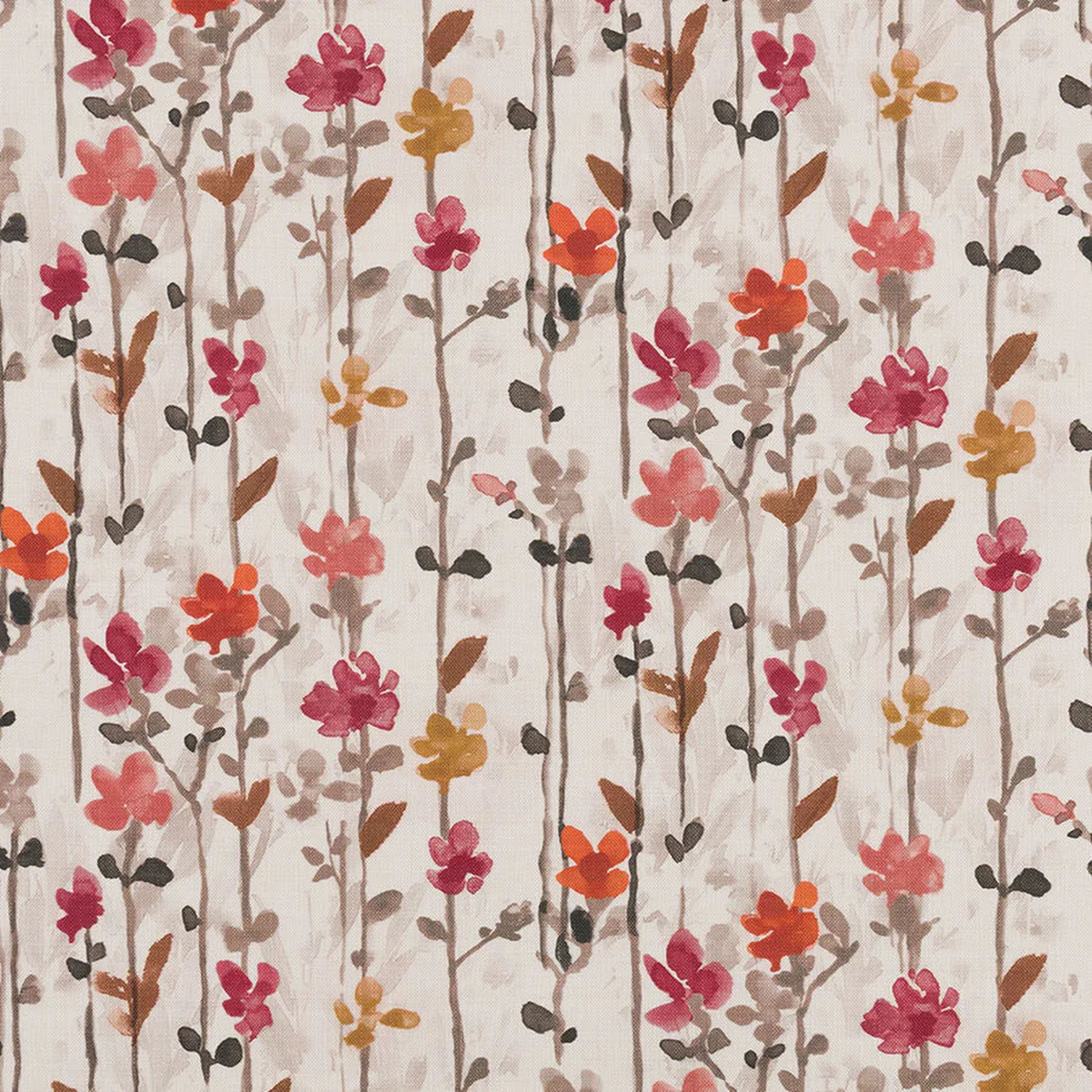 Woodland Floral - Raspberry | Order A Sample