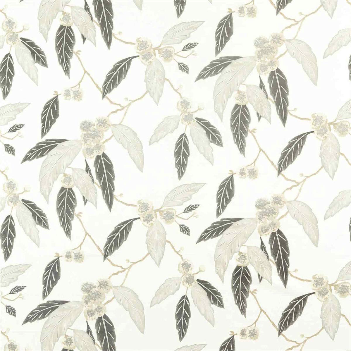 Coppice Salinas Prints And Weaves PlatinumEbony Fabric by Harlequin