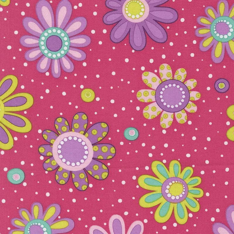 Moda Fabrics - Pick Me, Flower Power, Petunia || SOLD BY THE HALF YARD