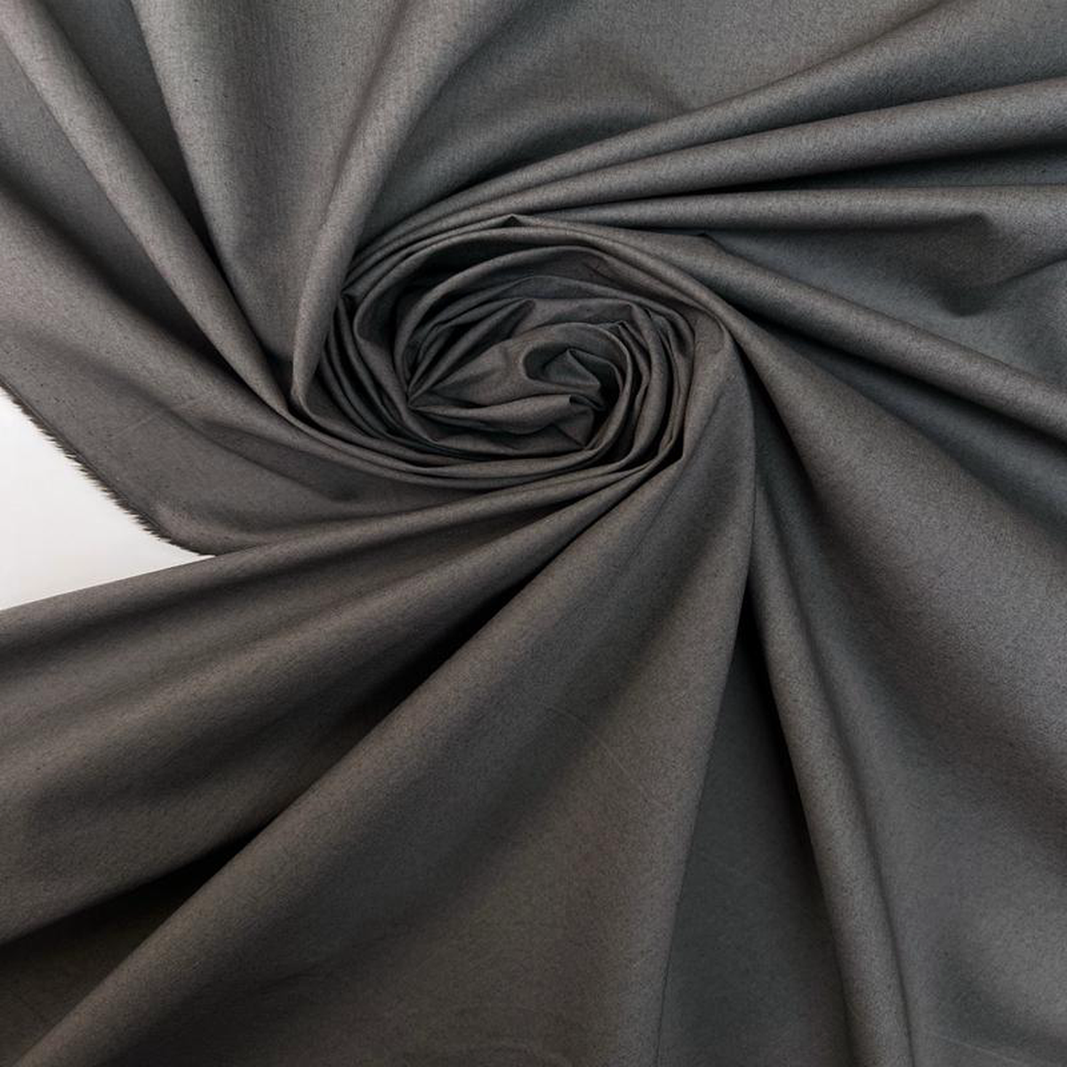 Melange Gray Cotton Poplin