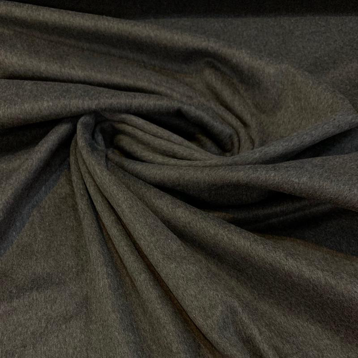 Wool Blend Melton Coating Fabric 8211 Charcoal