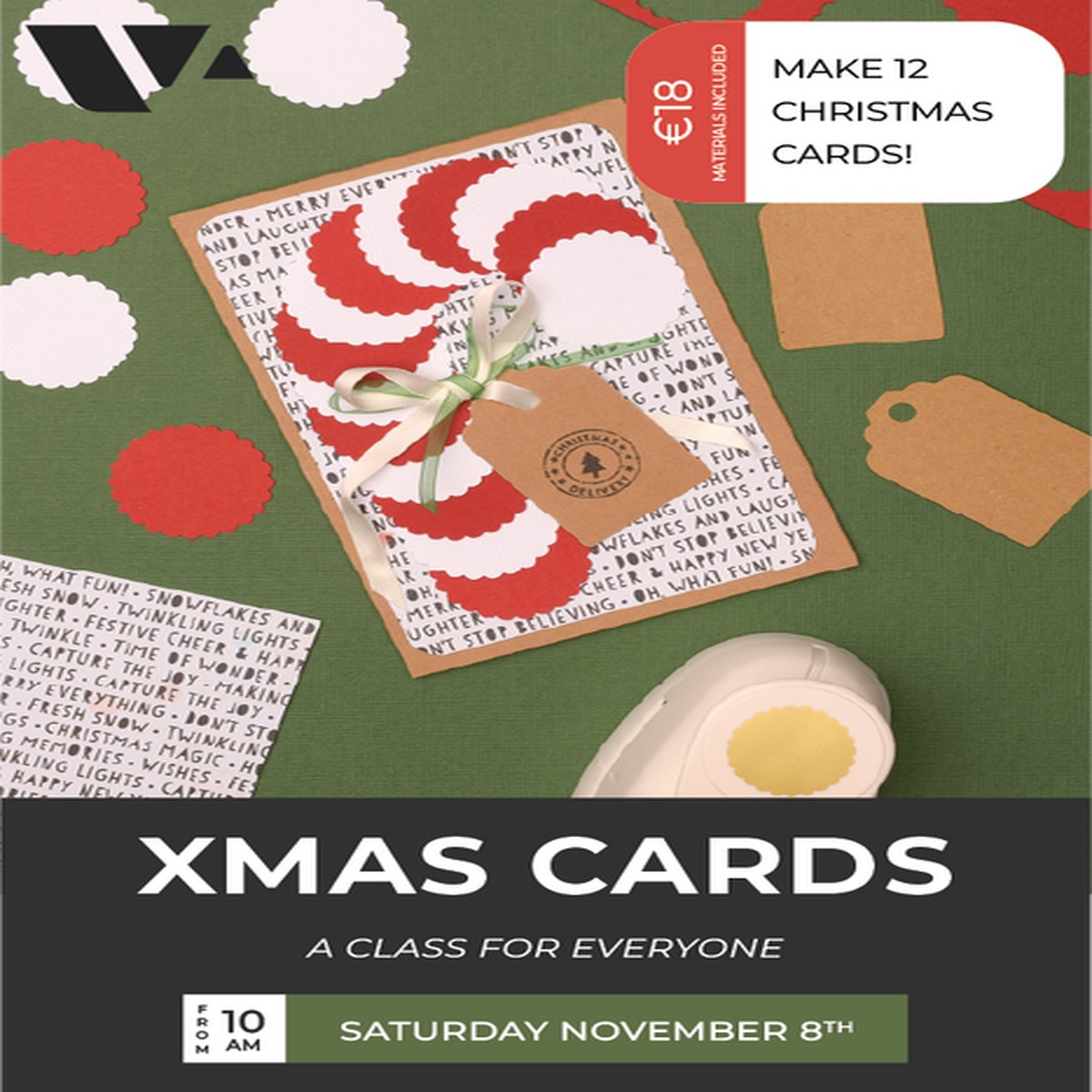 XMAS CARD MAKING: A Class for Everyone (8th November)