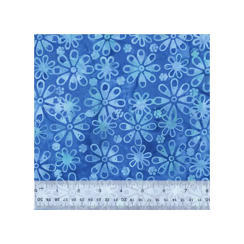 JDJ - Royal Blue Jacqueline de Jonge 3703Q-X Cornflower Floral Batik Cotton