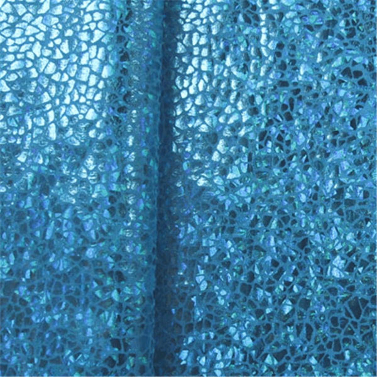 Turq/Turq Hologram Spandex Bolt Fabric