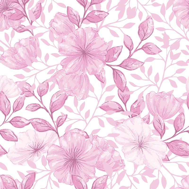 Country Flowers Pattern 39 Quilting Cotton Fabric