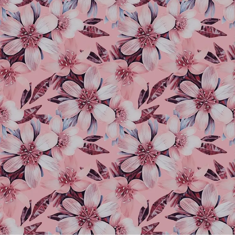 Elegant Pink Floral Fabric