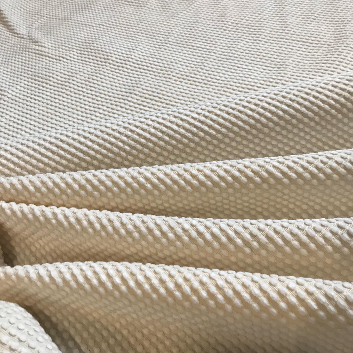 Luxury Ivory Cream Textured Upholstery Fabric 56"