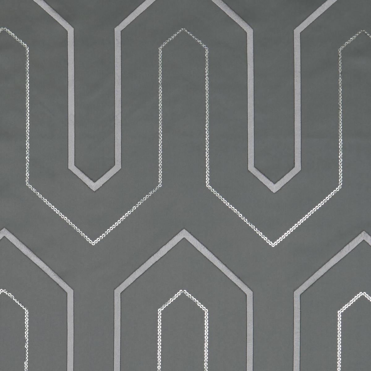 Clarke & Clarke Gatsby Charcoal Drapery Fabric