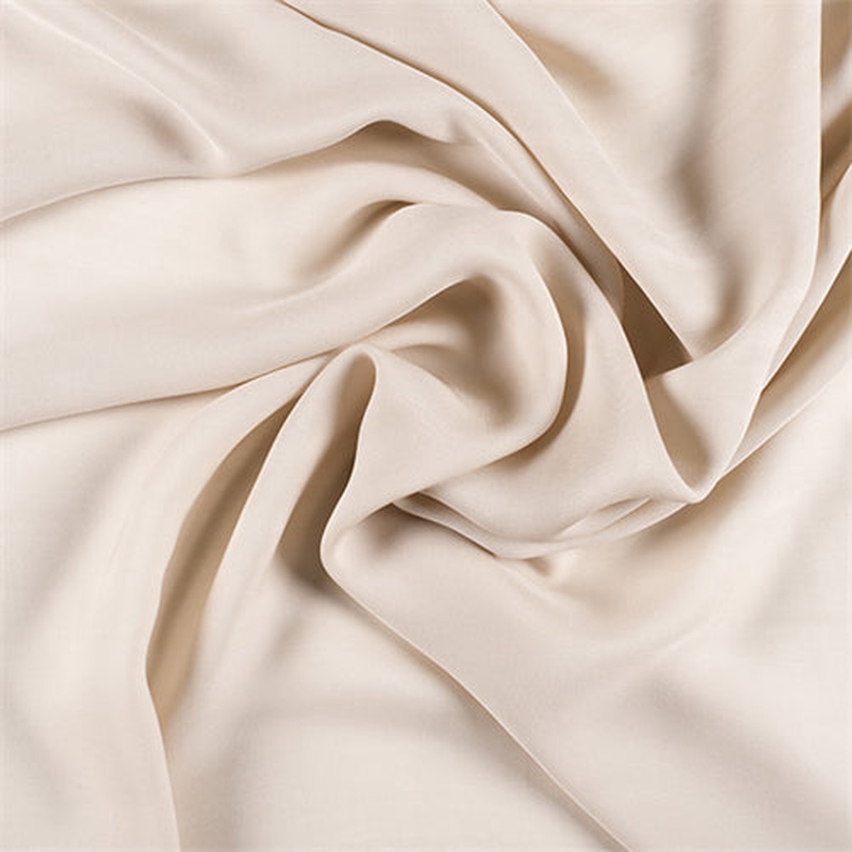 1 1/2 YD PC-Runway Silks Beige Silk Double Georgette Fabric - Reorderable