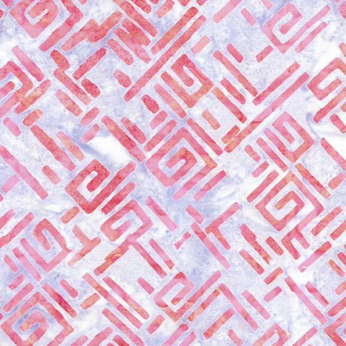 Bubbles Curves and Corners Batiks 612402100 Pink Tea Rose