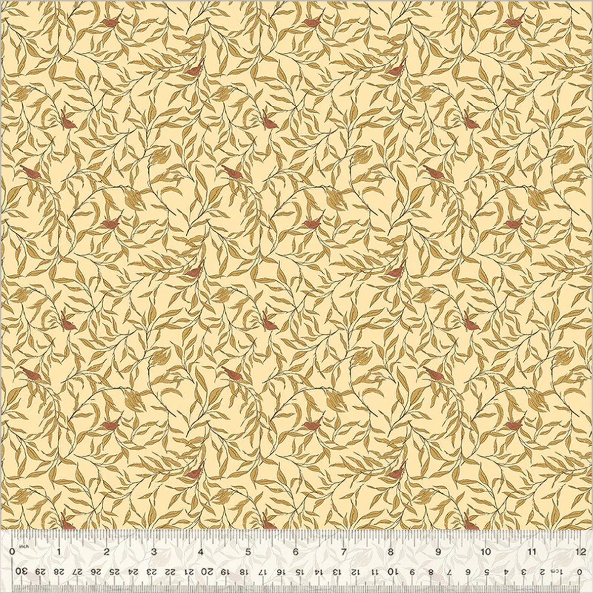Fabric Windham Cream Willow Wren Willow Bend by the Quarter Yard 54479-11