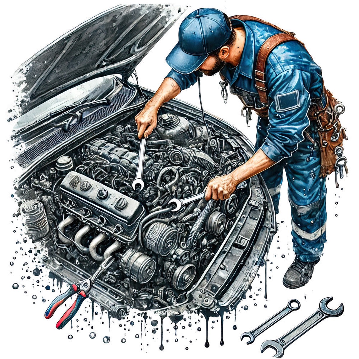 Mechanics Fabric Panel 17