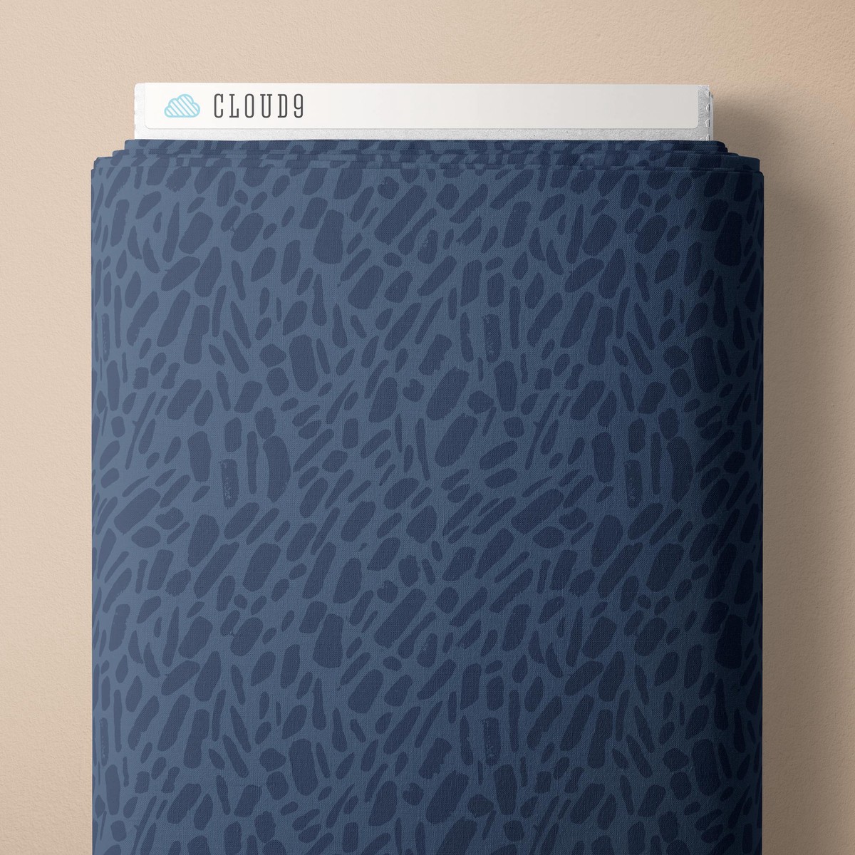 River Pebbles | Blue Quilting Cotton -- Indigo and Sienna by Hello Aunty Design -- Cloud 9