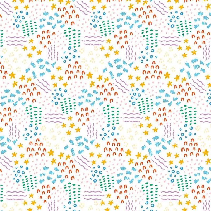Get Your Cray-On with Crayola - Dense Doodle White