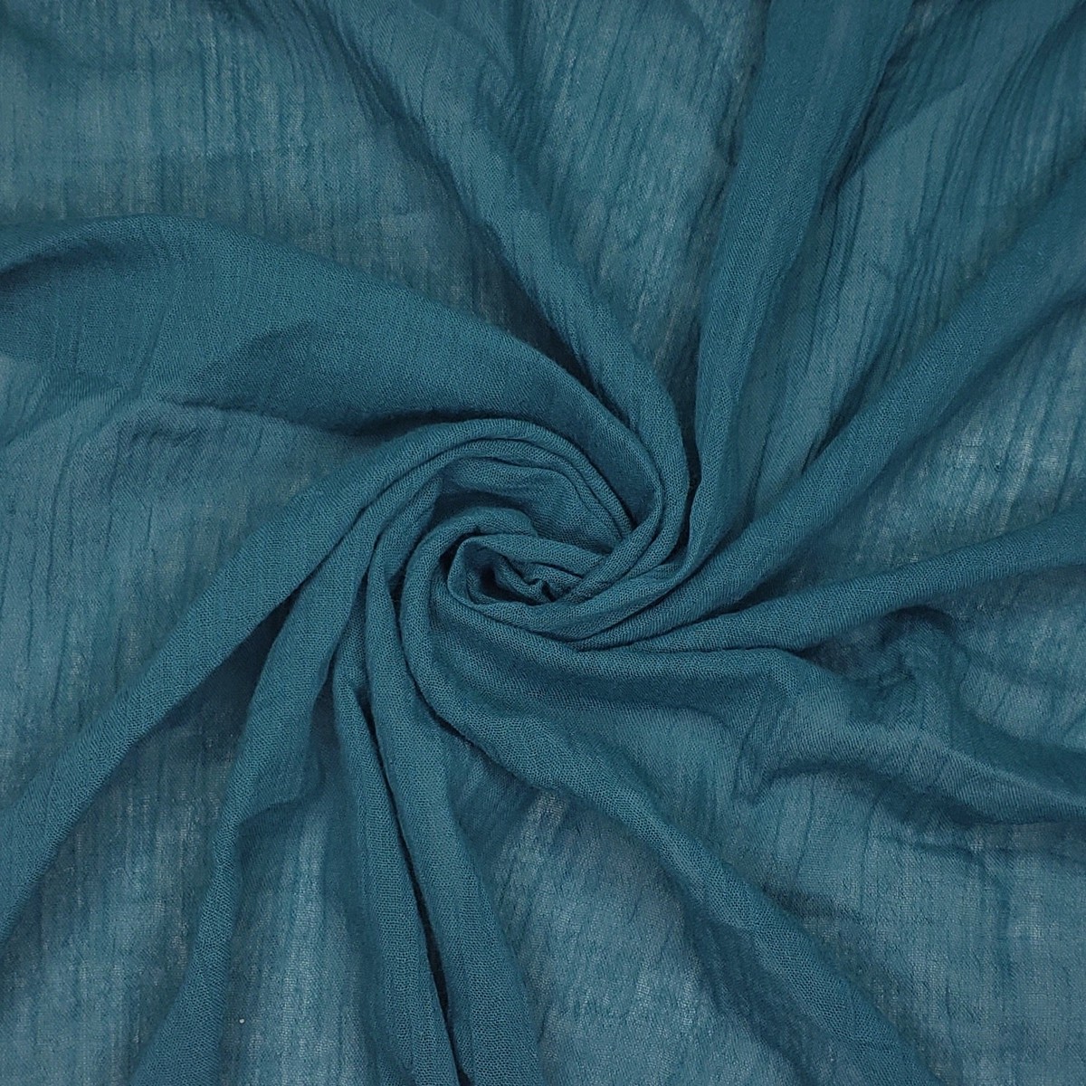 Tropical Sea - Gauze Organic Cotton Woven - Blue - 2.7M Bundle