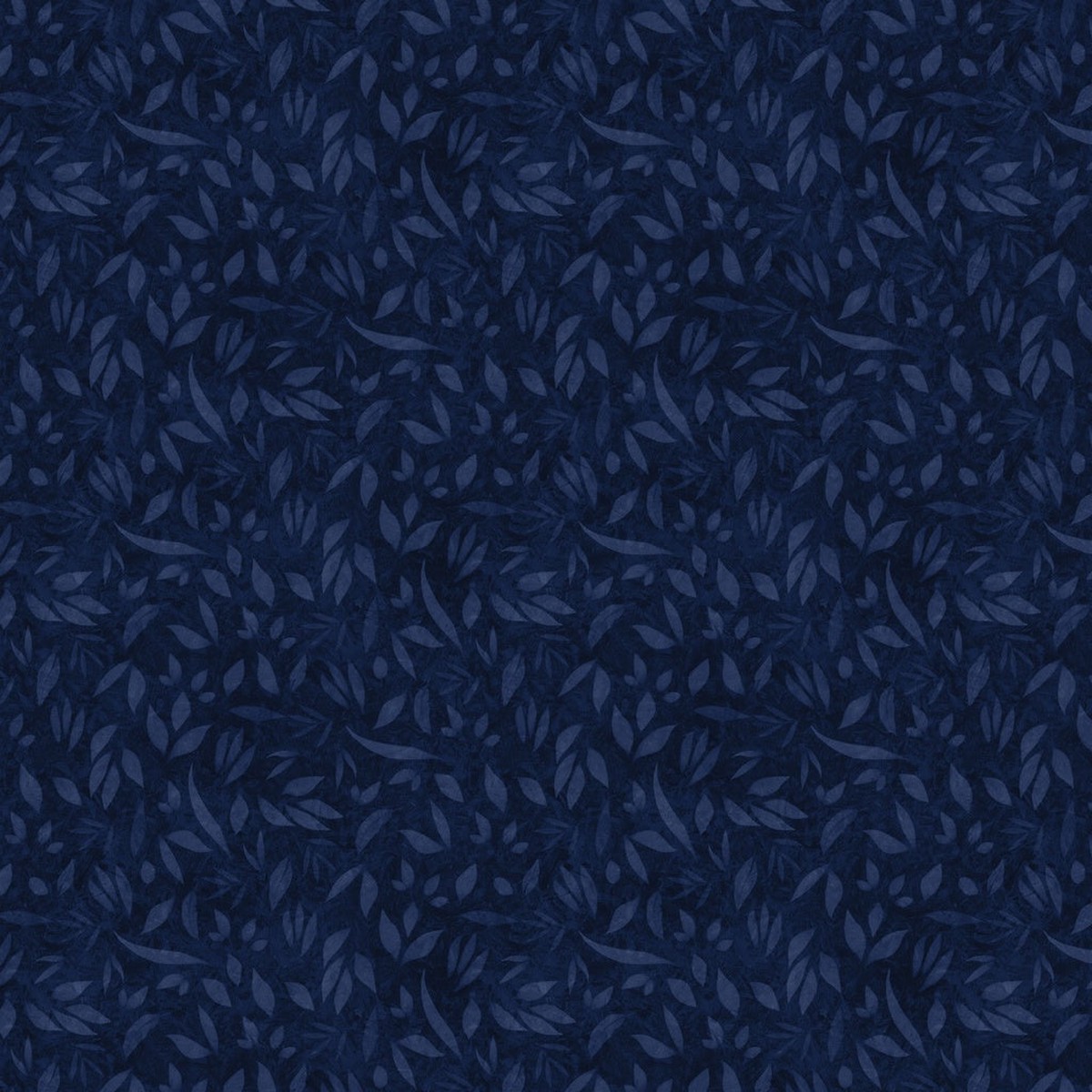 Fabric Lumin White Owl Textiles Navy Fundamentals Foliage by the Quarter Yard W110-002-595