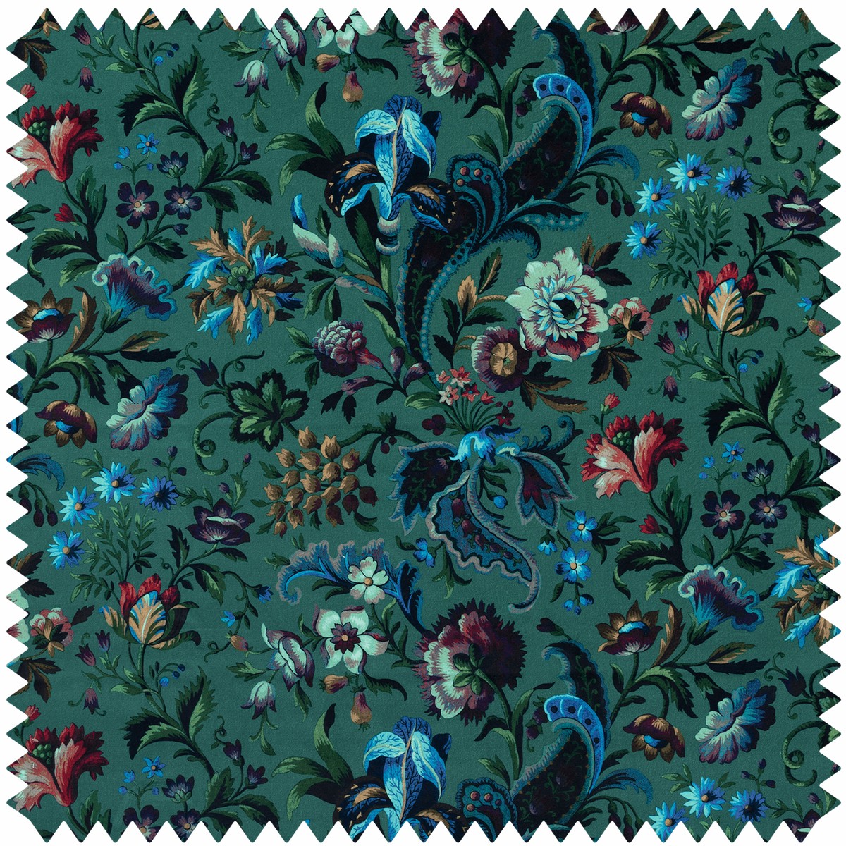 FLORIKA Velvet - Petrol