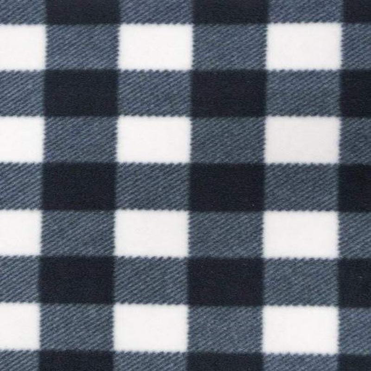 Buffalo Check Fleece White Black