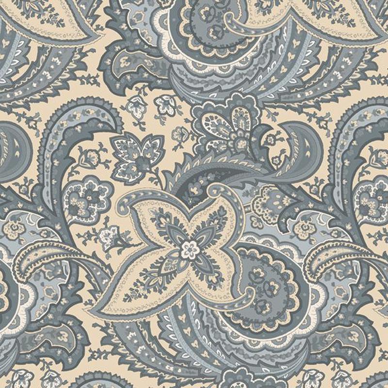 Fabric Marcus Blue Pin Franklin House by the Quarter Yard R541539D-BLUE