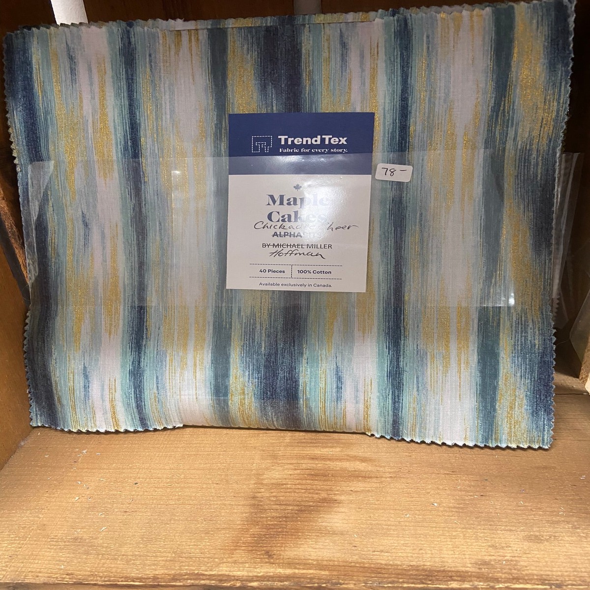 Fabric, Pre-cut, 10in squares Chickadee Cheer 27173