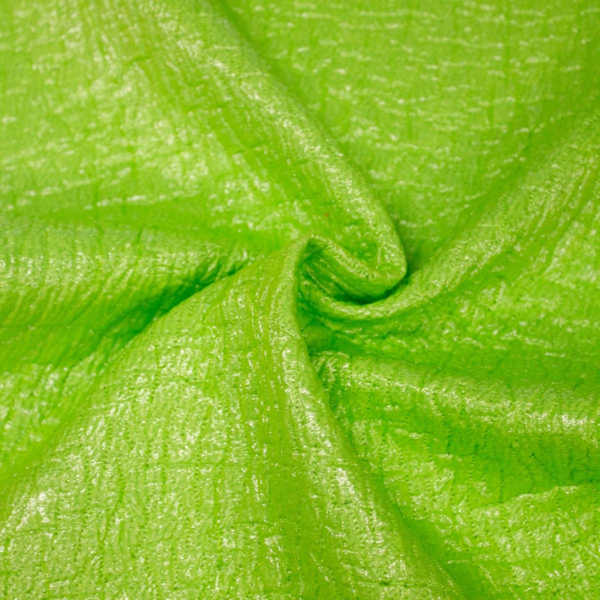 Kana Poison Green Polyester Jacquard Fabric
