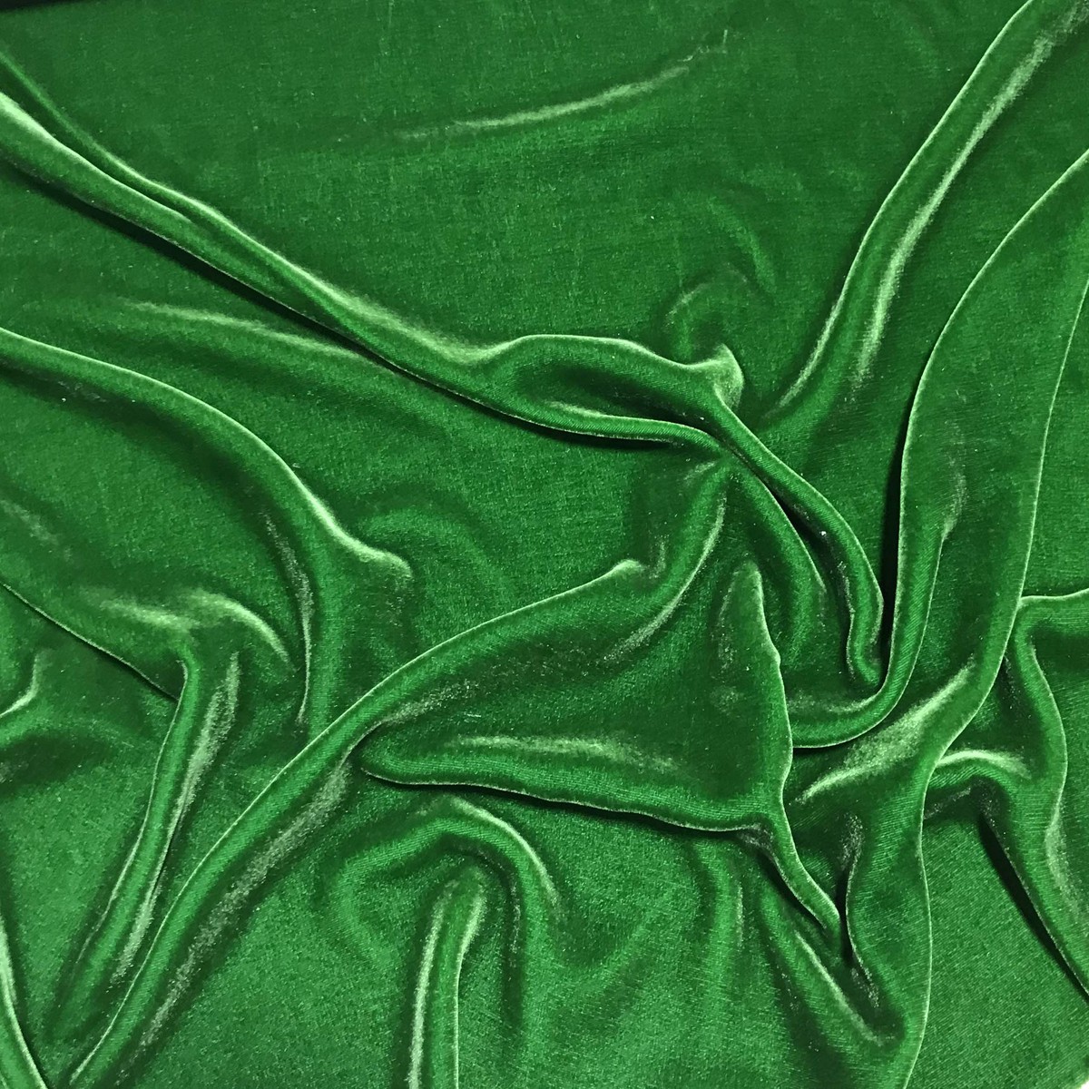 Kelly Green - Silk Velvet Fabric
