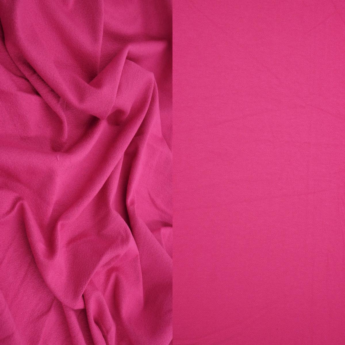 Viscose Rayon Knit Crepe Solid Stretch Fabric - KNT4465 - MAGENTA