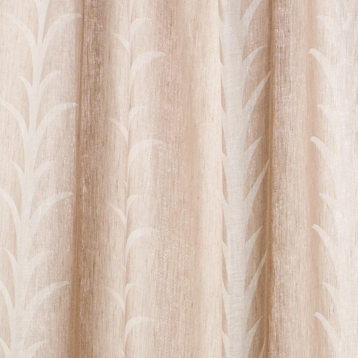 Acanthus Stripe Sheer Taupe Fabric