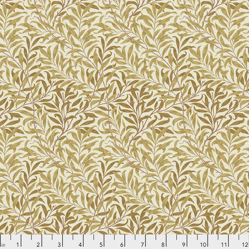 Fabric FreeSpirit Morris & Co. Gold Willow Boughs by the Quarter Yard PWWM030.GOLD