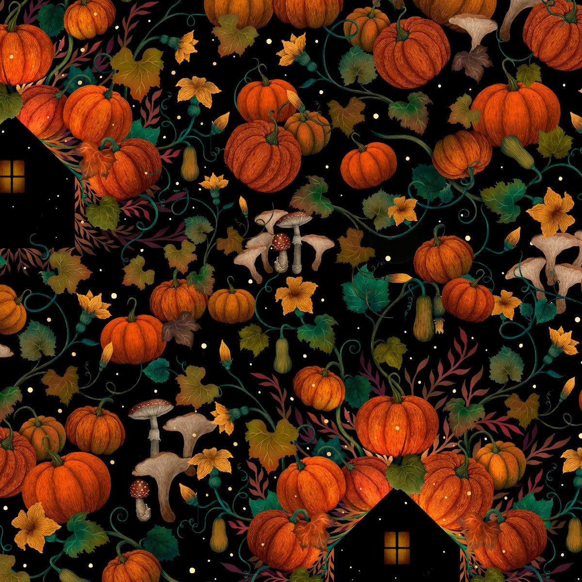 Harvest Haunt - Pumpkin House Silhouettes Black | 4804-99