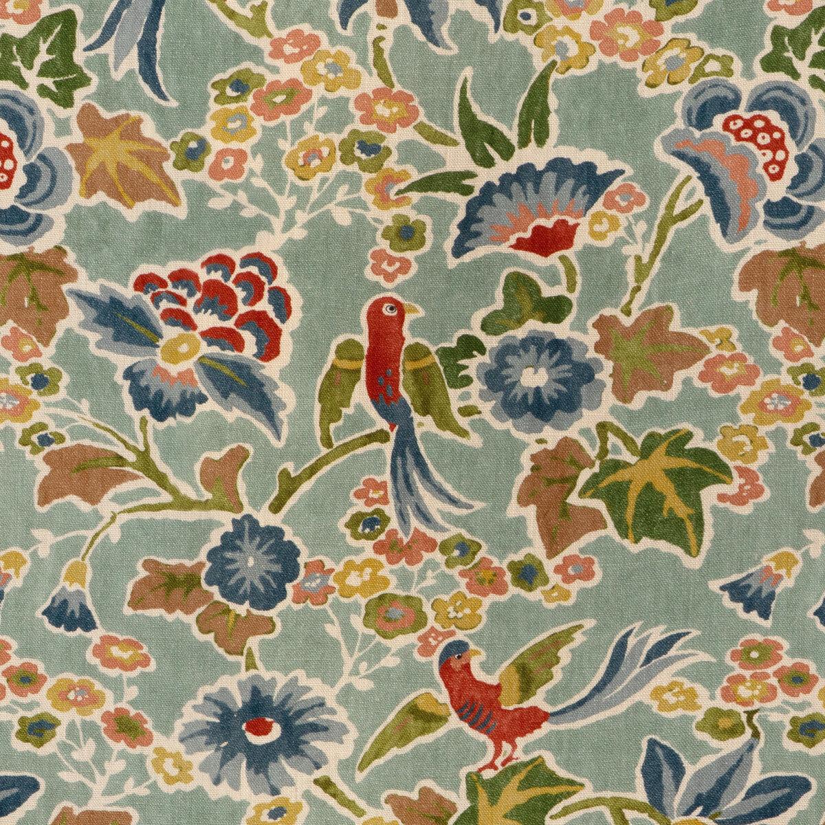2023142.353.0 POSY PRINT AQUA/IVY - LEE JOFA Fabric - YARD
