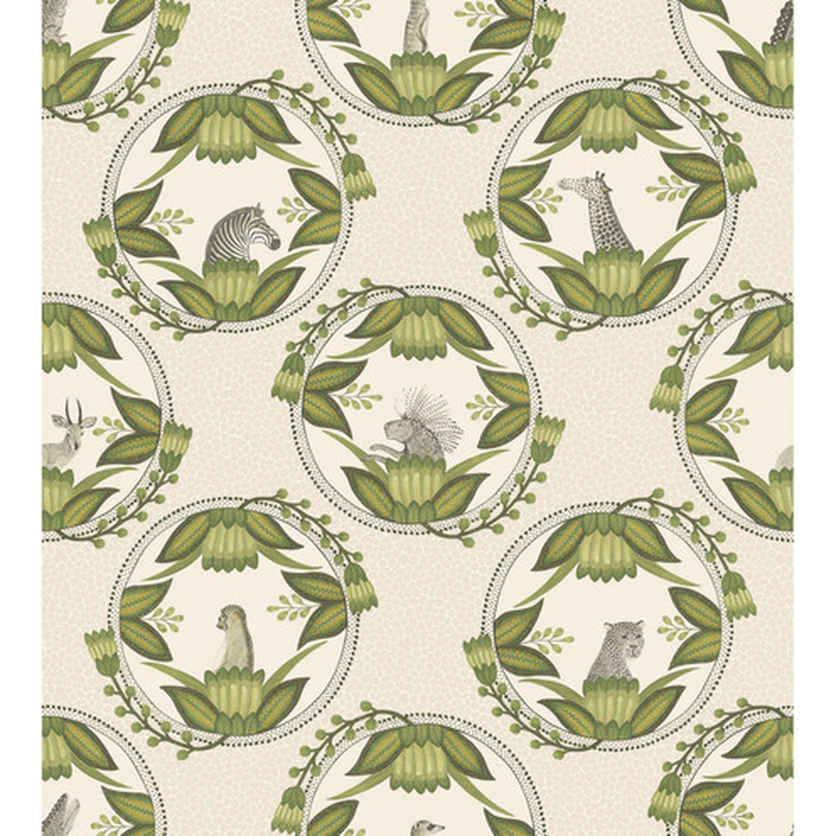 Ardmore Cameos - Stone & Green By Cole & Son