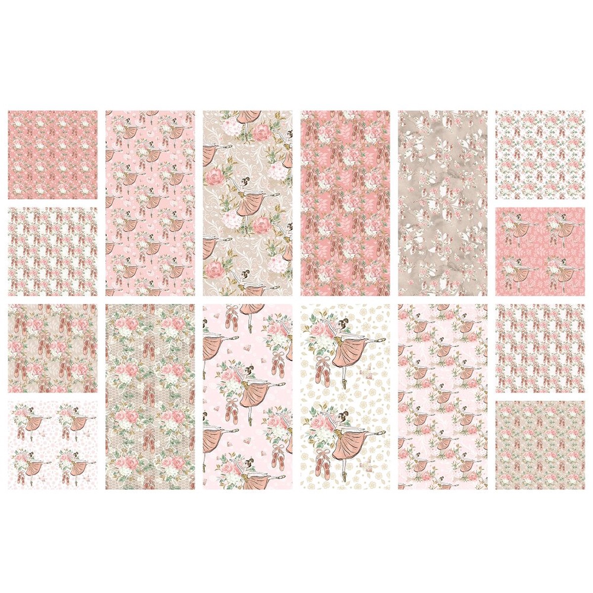 Beautiful Ballerina Fabric Collection - 12 Yard Bundle