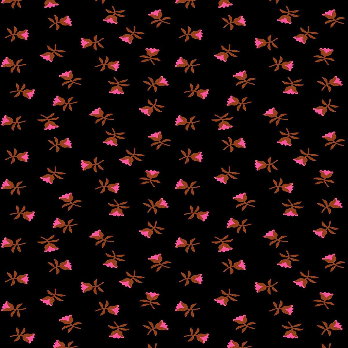 Mystic Fable Sweetflower By Alexia Abegg Of Ruby Star Society For Moda Soft Black