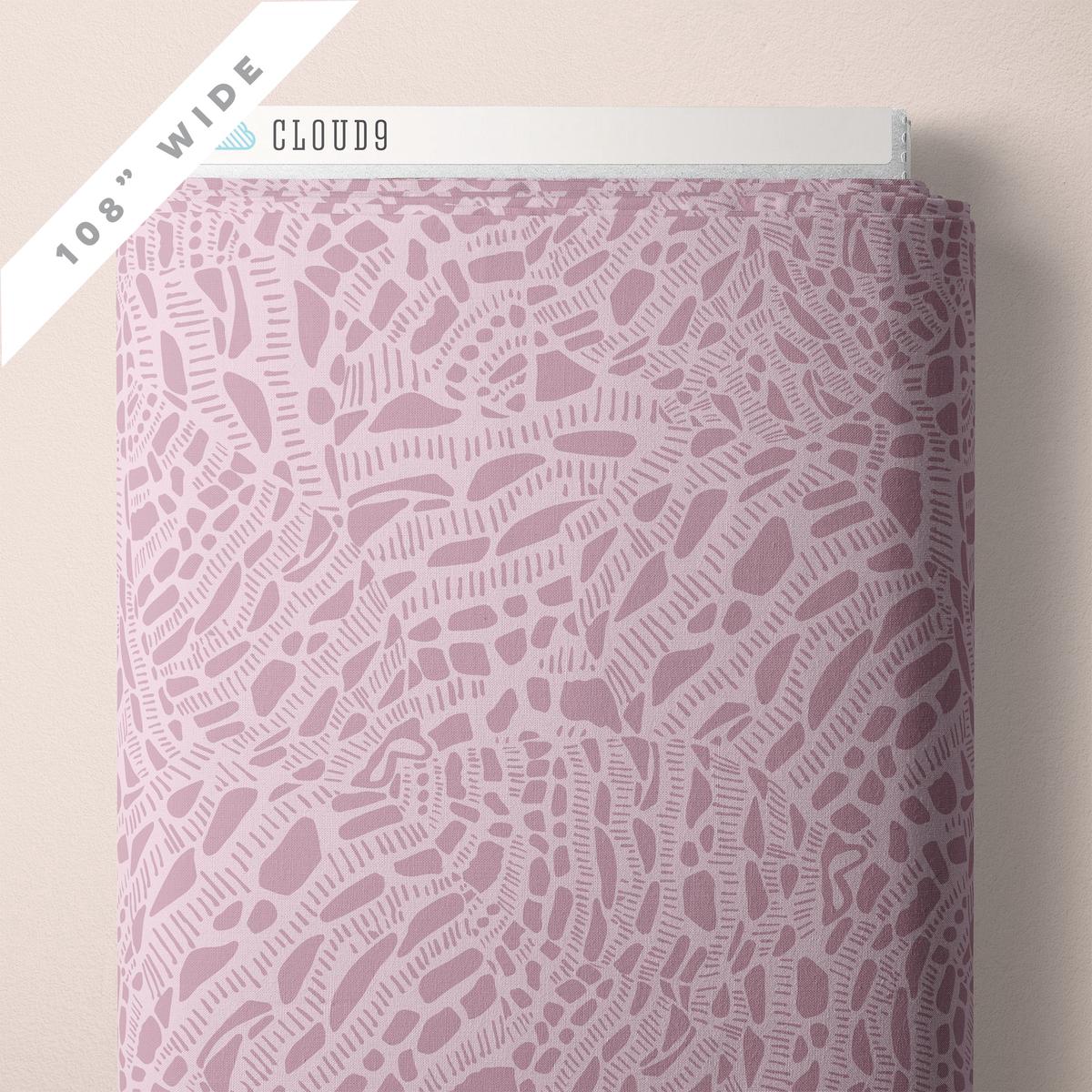 PINK Neverending 108" Wideback from Seashell Serenade by Jayme Murray for Cloud9 Fabrics