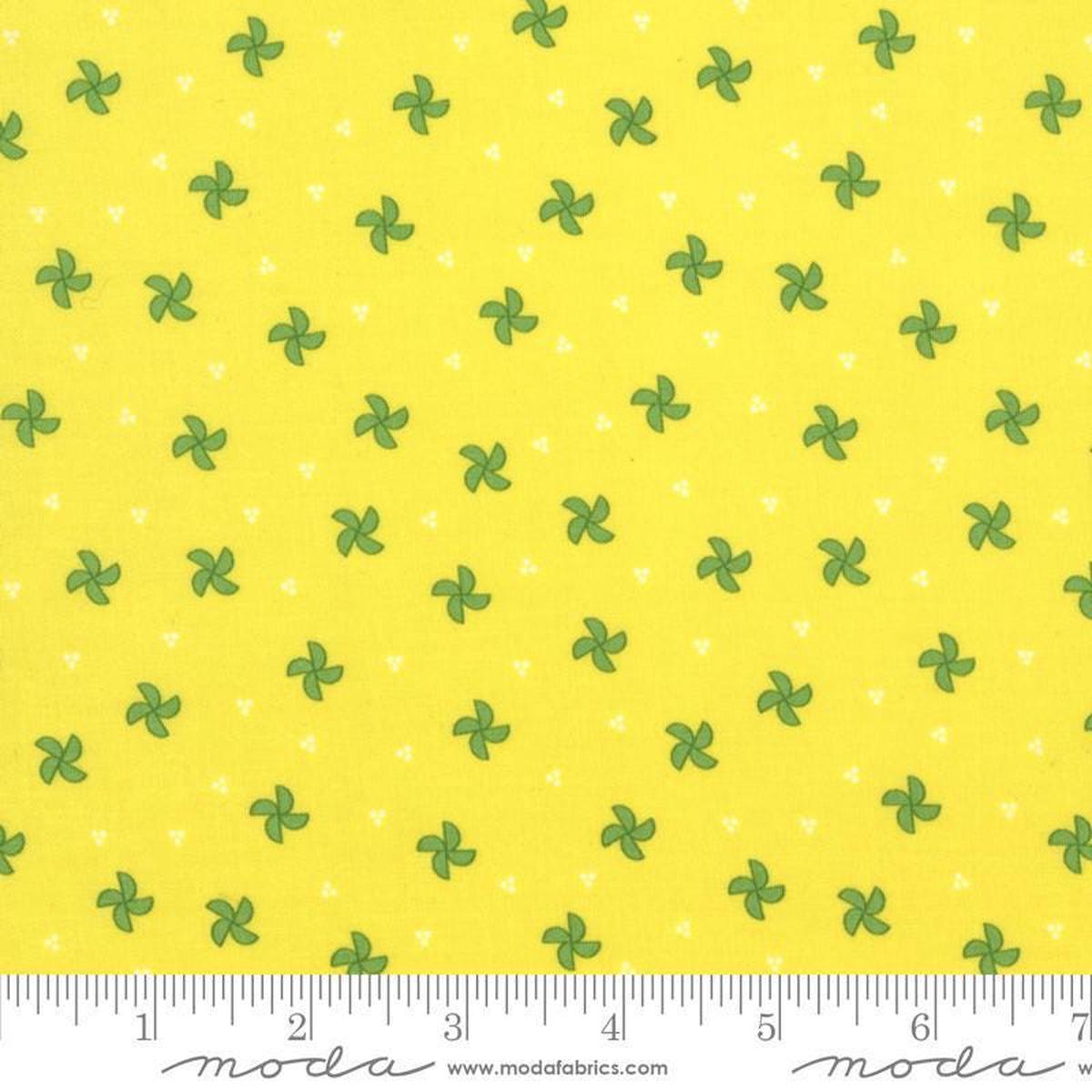 SALE Laguna Sunrise Pinwheels 37684 Citrine - Moda Fabrics - Scattered Pinwheels - Quilting Cotton Fabric