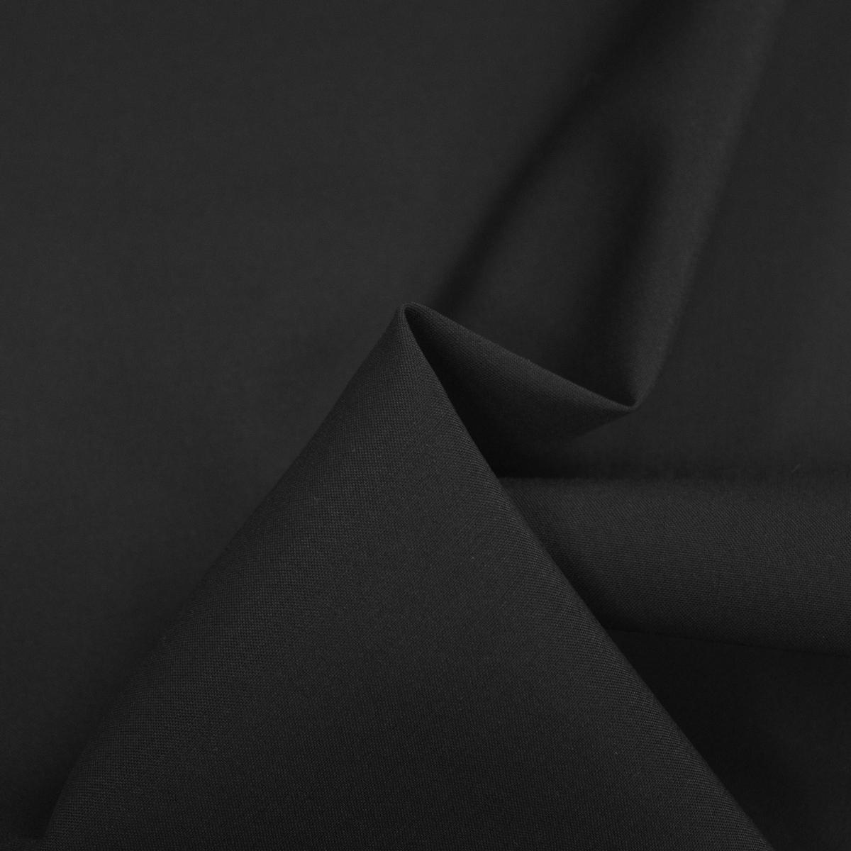 Tim Black Wool Suiting Fabric