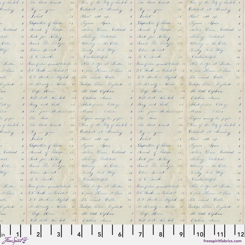 Tim Holtz Eclectic Elements Palette Quilt Fabric - Indigo Legder - PWTH294.INDIGO