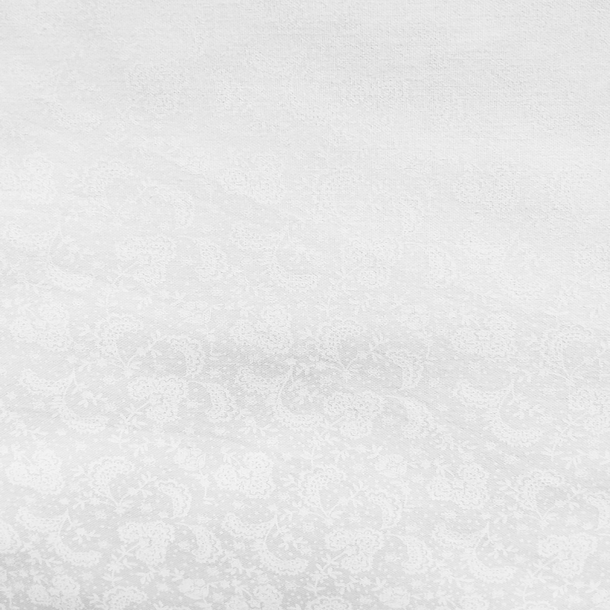 Quilter's Flour IV 401-01W Foulard White on White by Henry Glass Fabrics