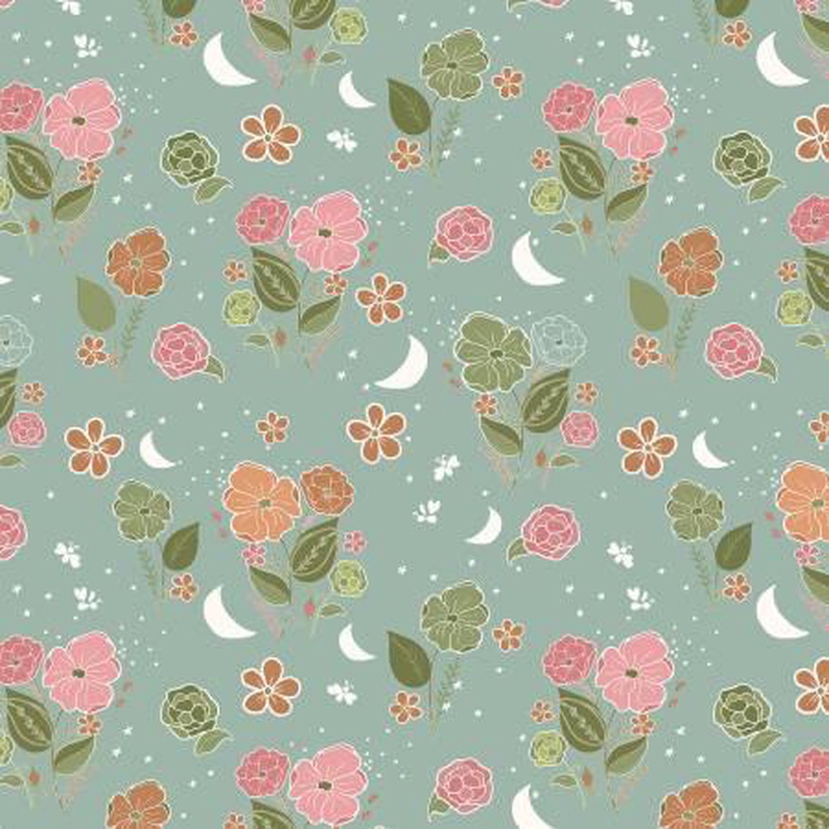 Riley Blake, The Western Sky, C11190-SEAFOAM, SEAFOAM