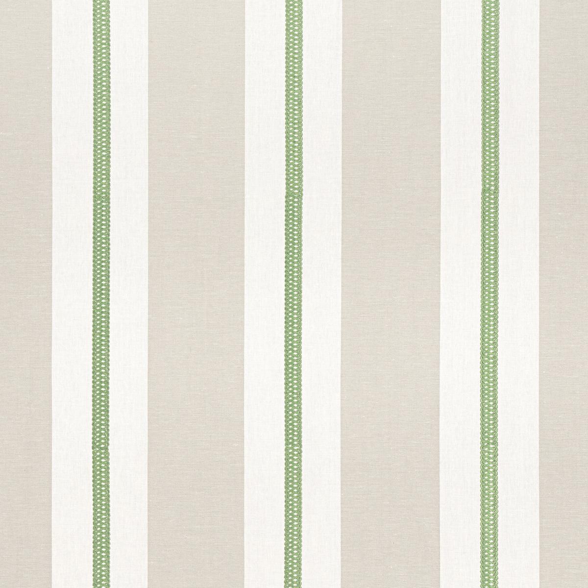 Alden Stripe Embroidery Kelly Fabric