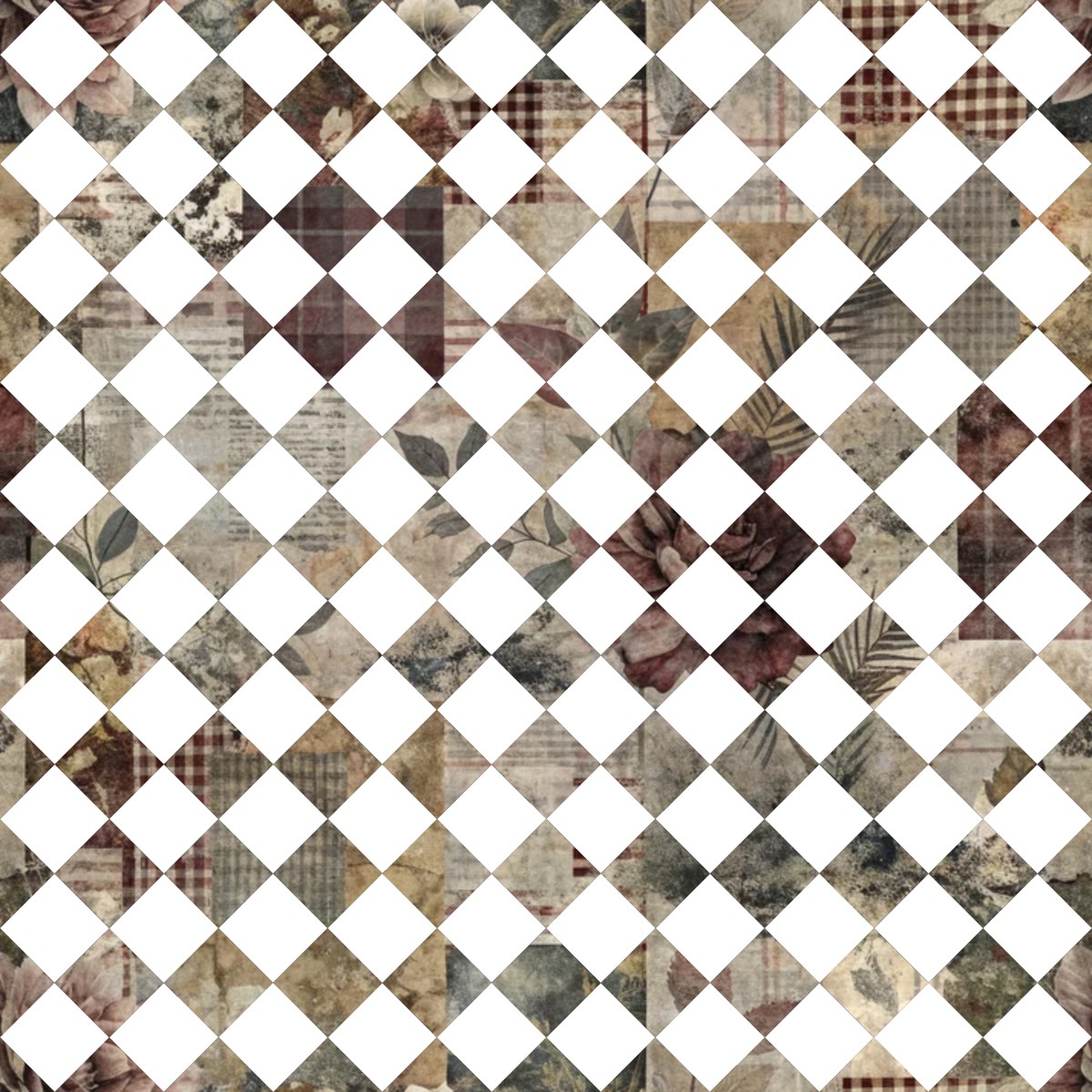 Patched Memories Pattern 17 Quilting Cotton Fabric