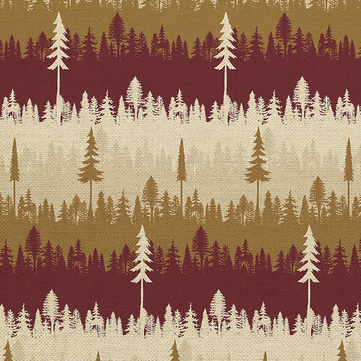 Treeline - Red - Canvas