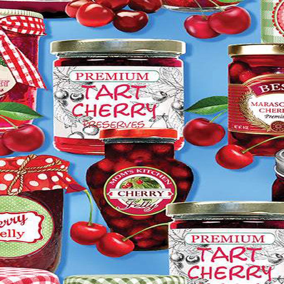 Cherry Hill Cherry Jars By Benartex Blue